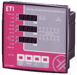 Регулятор реактивной мощности PFC - 12 DB3 (12 ступеней 144x144 400V) артикул  4656576